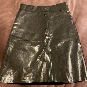 Zara women’s metallic skirt